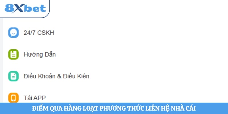 Điểm qua hàng loạt phương thức liên hệ nhà cái được cung cấp