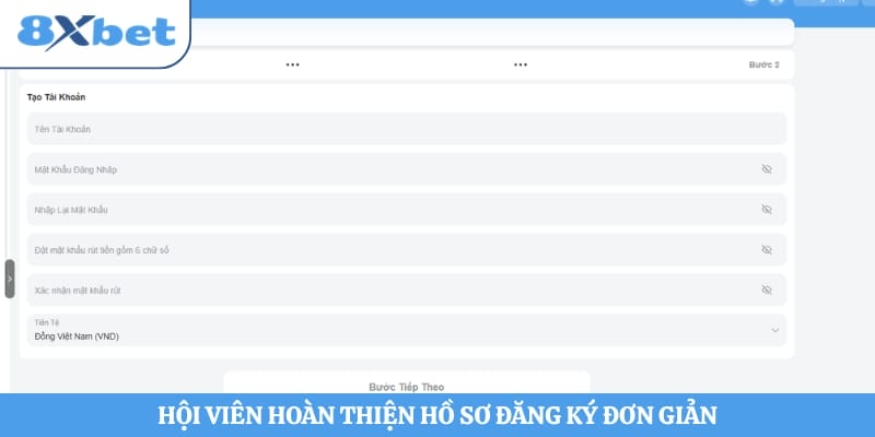 Hội viên hoàn thiện hồ sơ đăng ký đơn giản