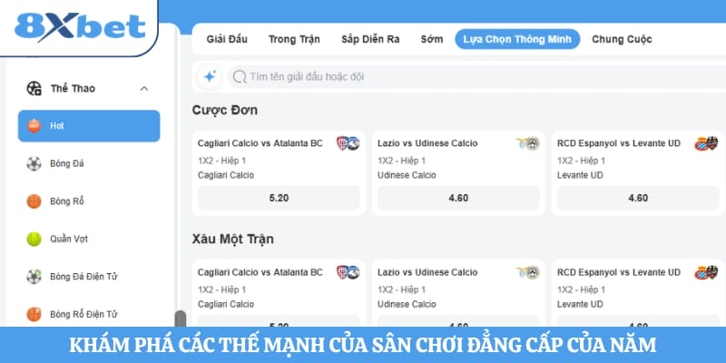 Khám phá các thế mạnh của sân chơi đẳng cấp của năm