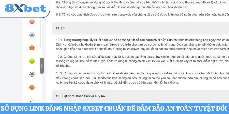 Sử dụng link đăng nhập 8xbet chuẩn để đảm bảo an toàn tuyệt đối
